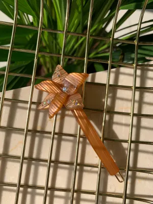 Flower Handmade Hair Clip Beige