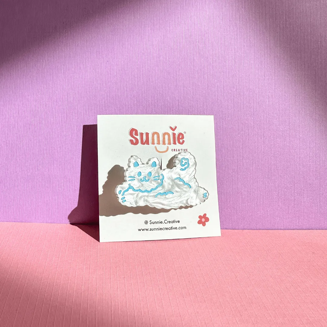 Flying Cat Hair Clips & Pins
