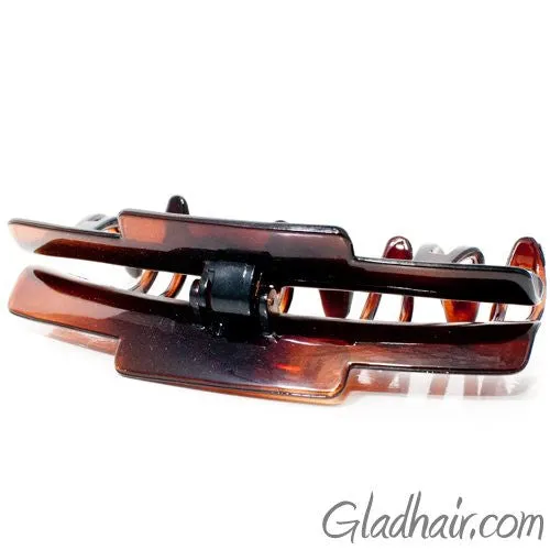 French Patented Design Skip Teeth Plastic Hair Claw