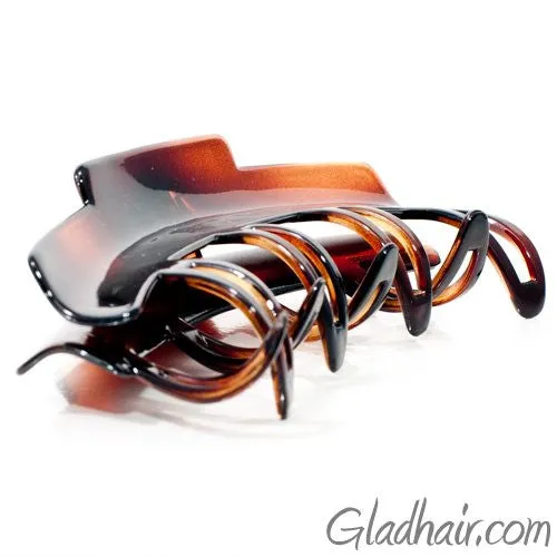 French Patented Design Skip Teeth Plastic Hair Claw