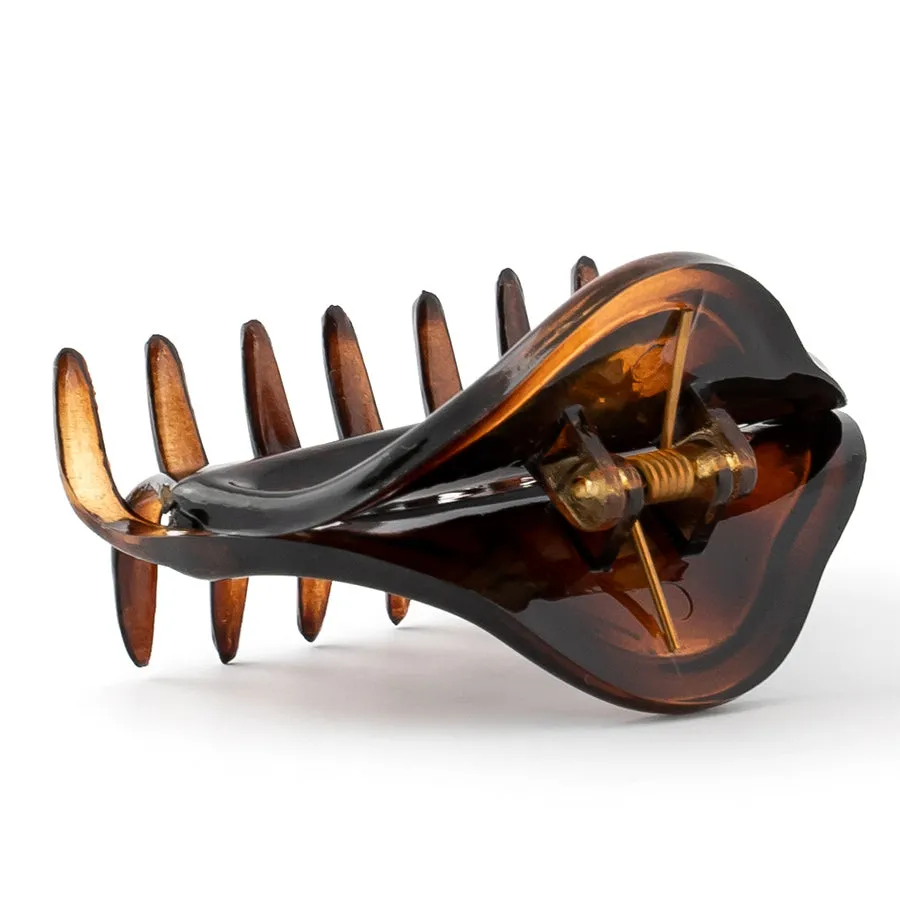 French Tortoise Plastic Open Hair Claw