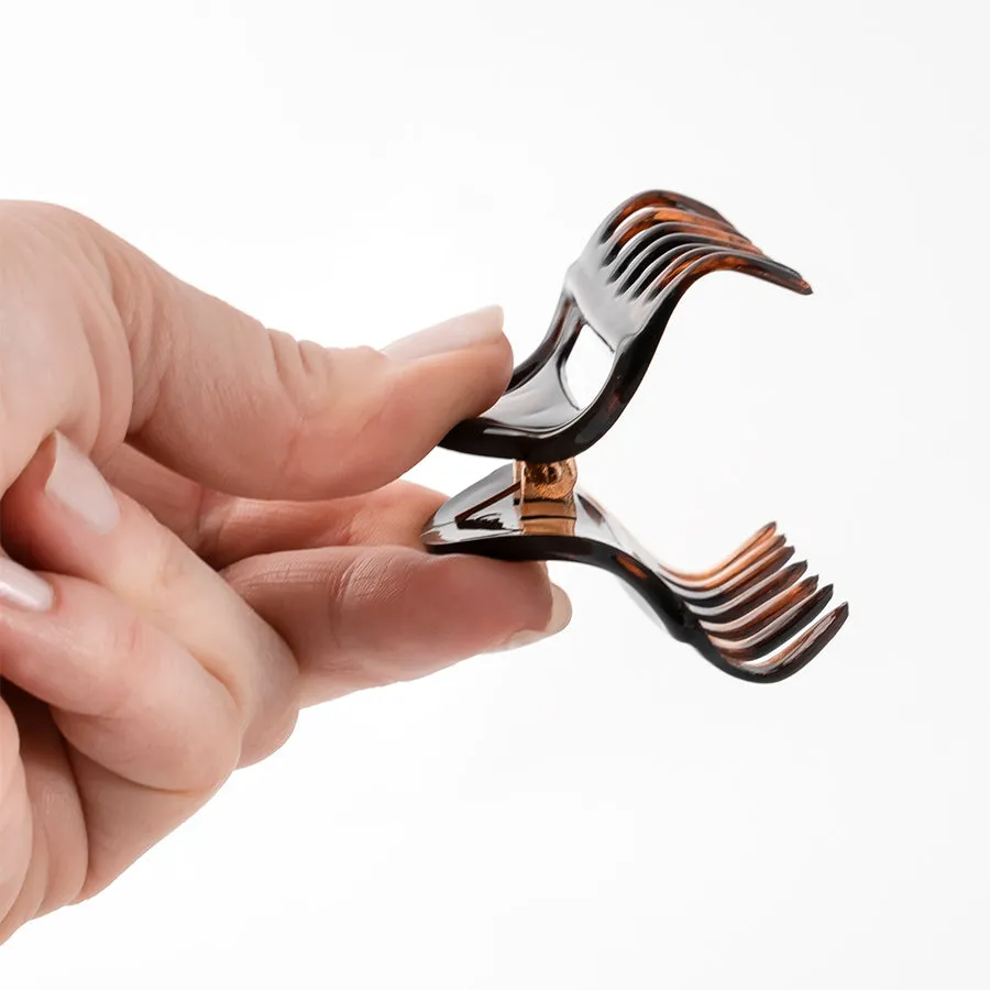 French Tortoise Plastic Open Hair Claw