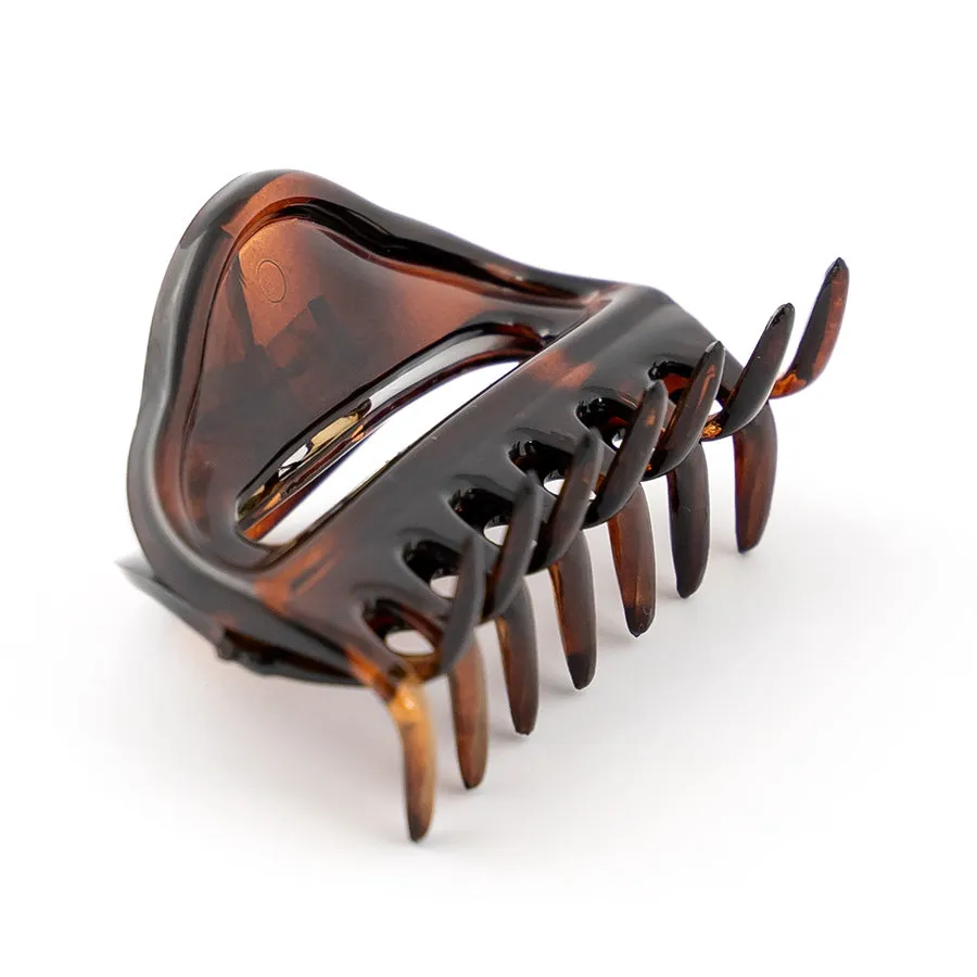 French Tortoise Plastic Open Hair Claw