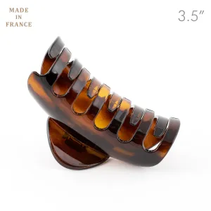 French Tortoise Plastic Sausage Shape Hair Claw