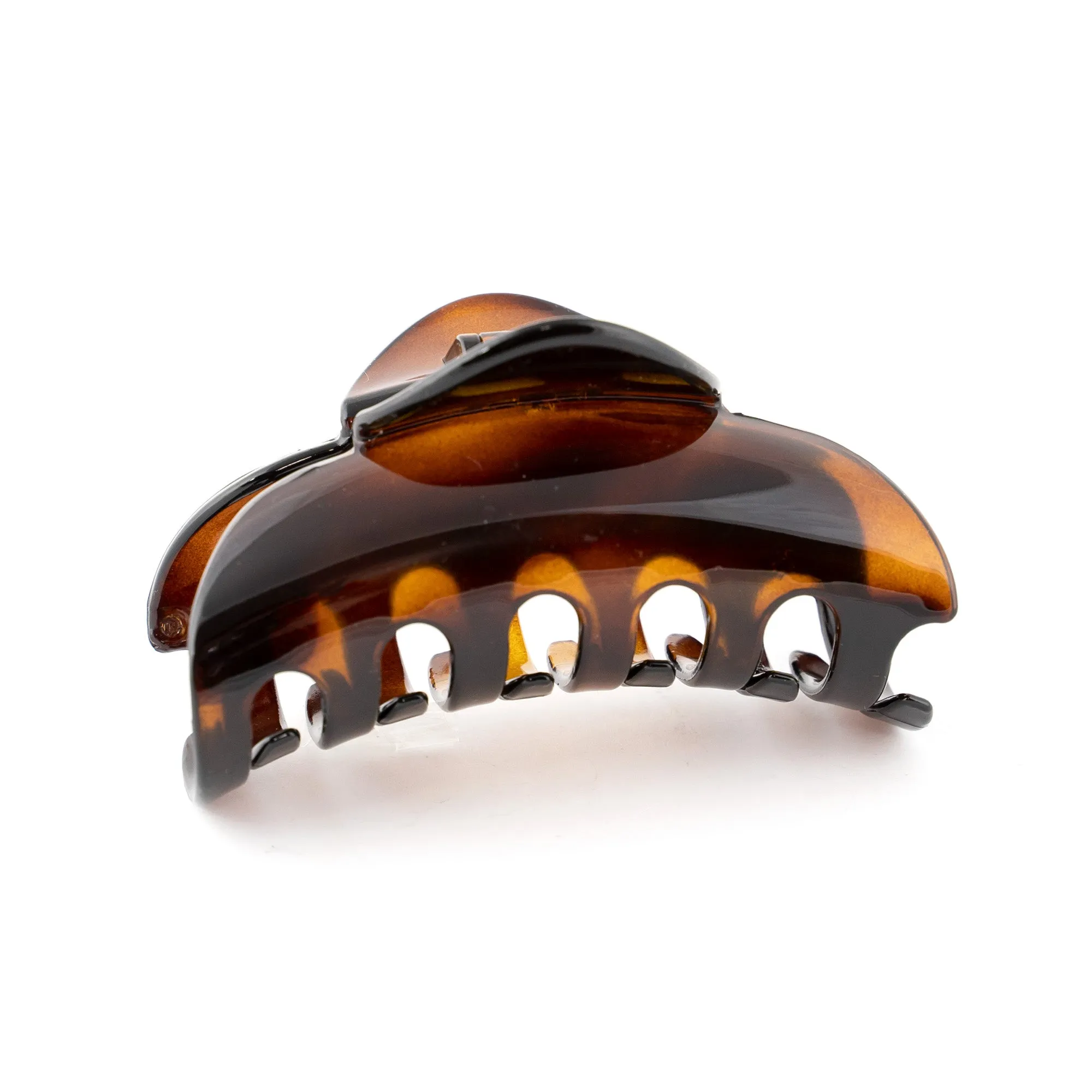 French Tortoise Plastic Sausage Shape Hair Claw