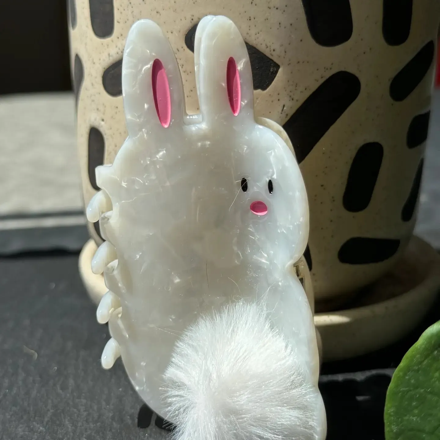 Fuzzy Bunny Hair Claw