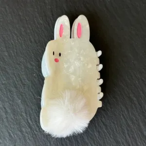 Fuzzy Bunny Hair Claw