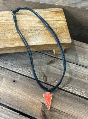G3 Arrow Leather Necklace