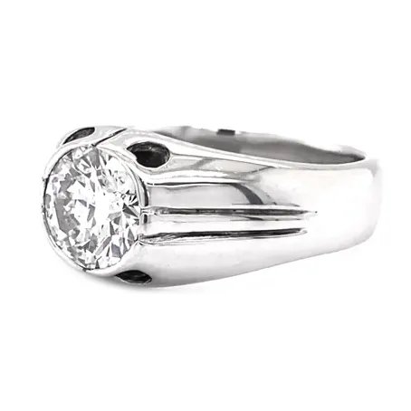 Gents Ring Unique Mens Mined Diamond Jewelry