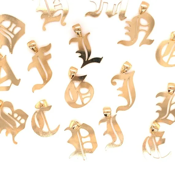 Gia Gothic Letter Necklace