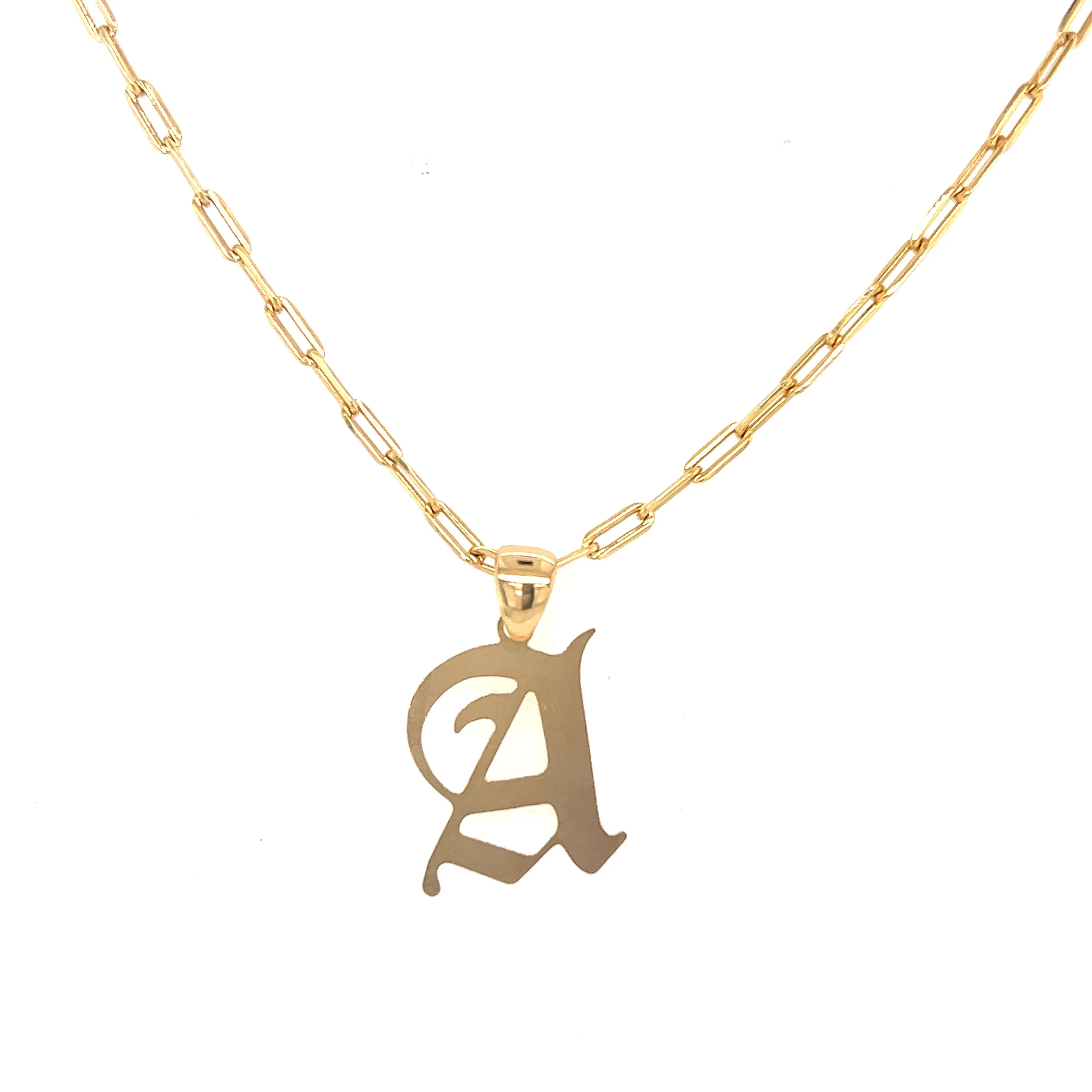 Gia Gothic Letter Necklace