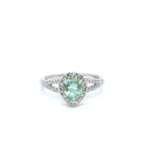 GiGi Alternative Engagement Ring With Paraiba Tournmaline