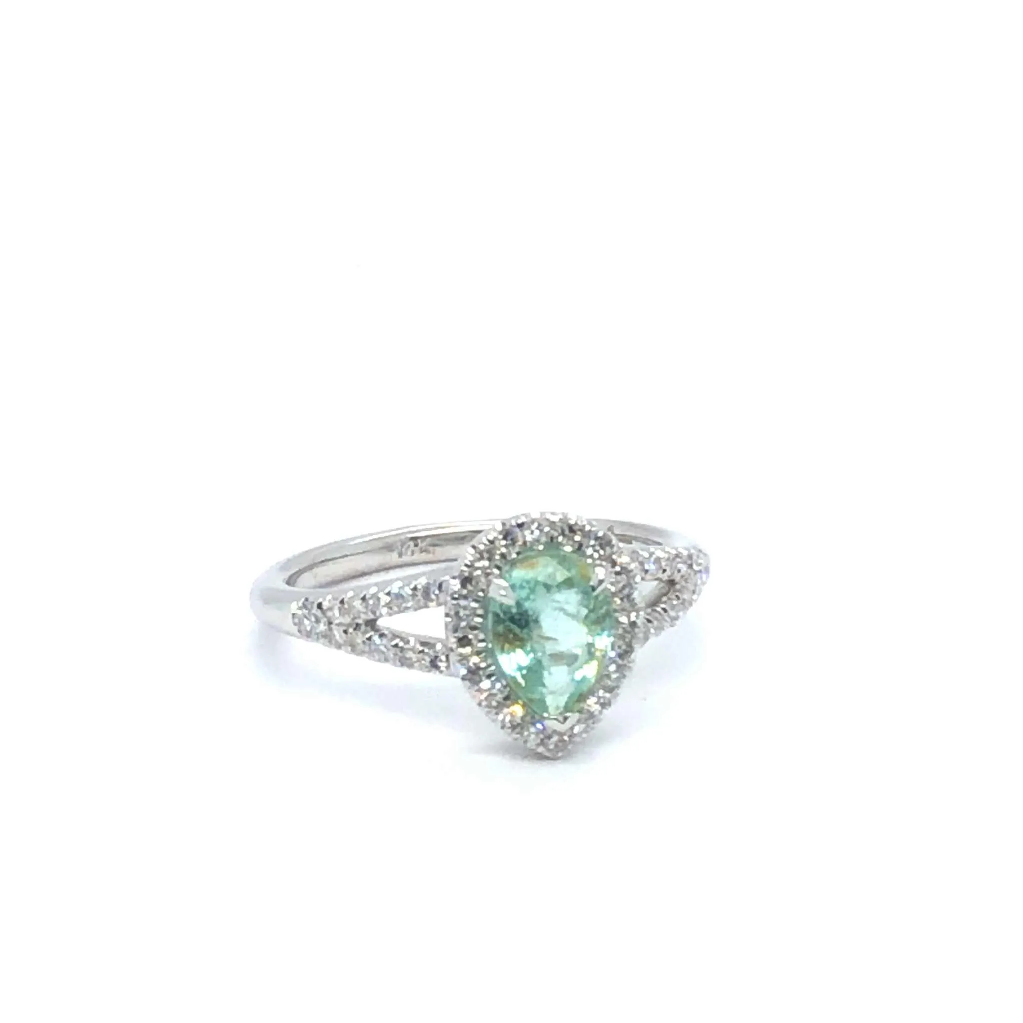 GiGi Alternative Engagement Ring With Paraiba Tournmaline