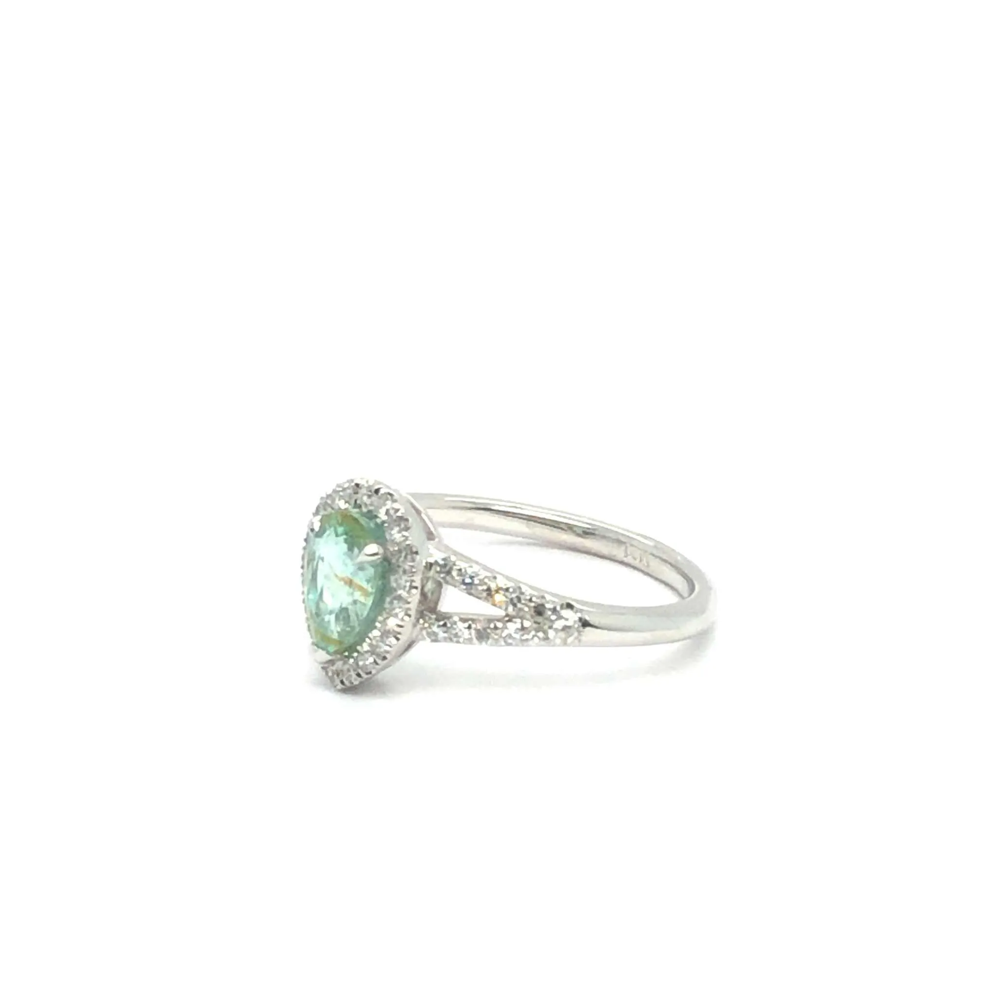 GiGi Alternative Engagement Ring With Paraiba Tournmaline