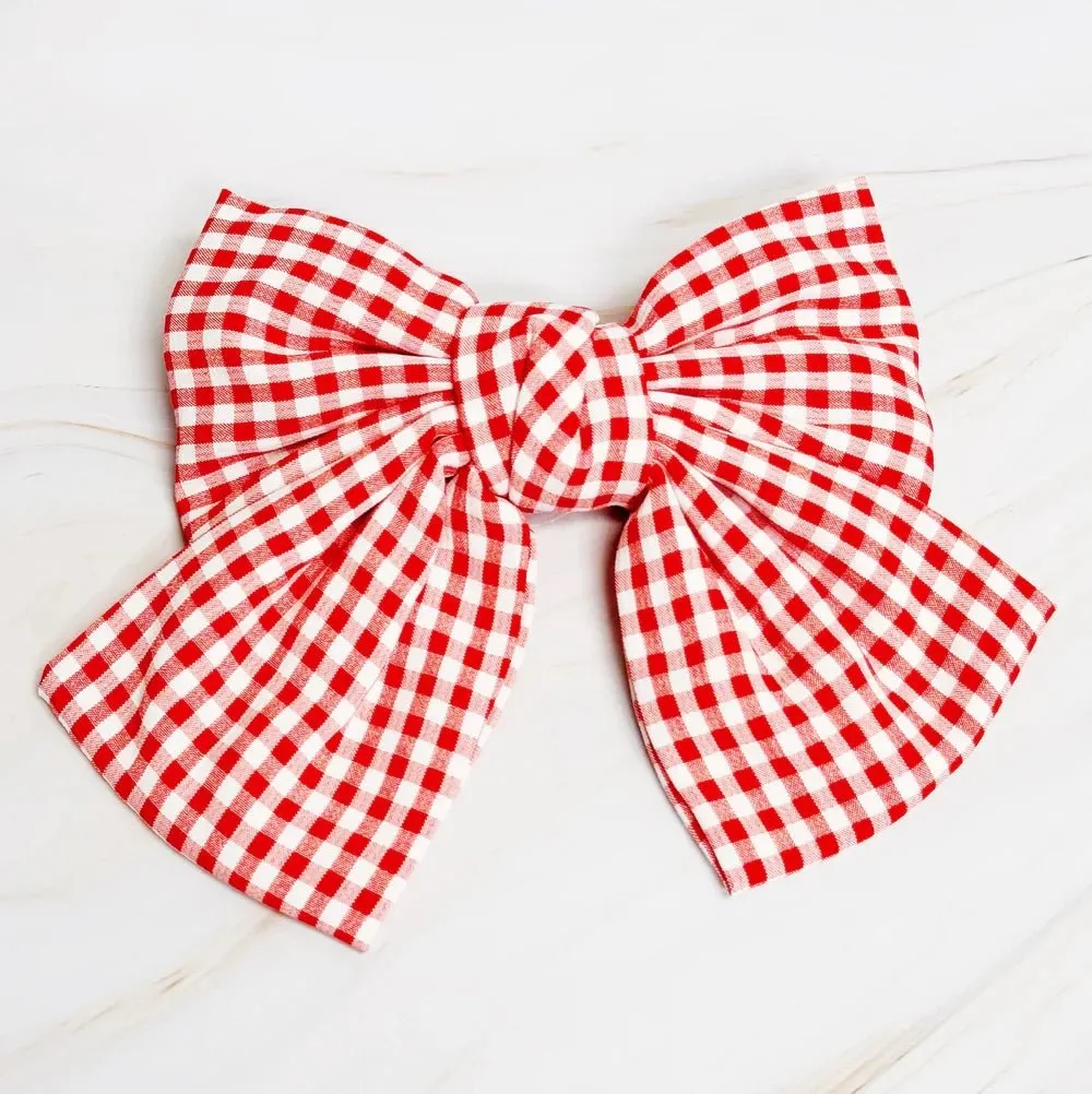Gingham Bow - 3 COLORS