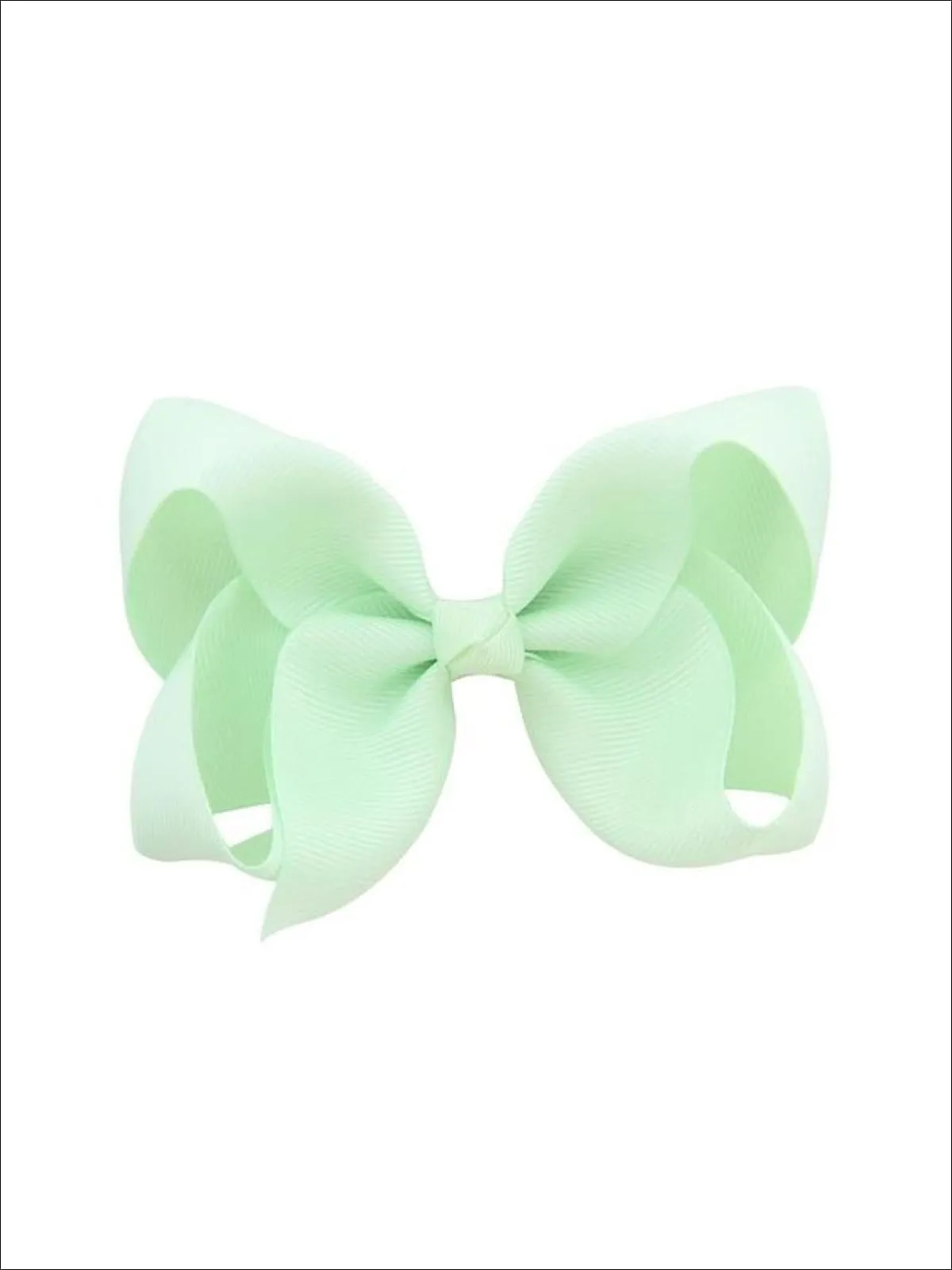 Girls Pastel Color Hair Bow Clip