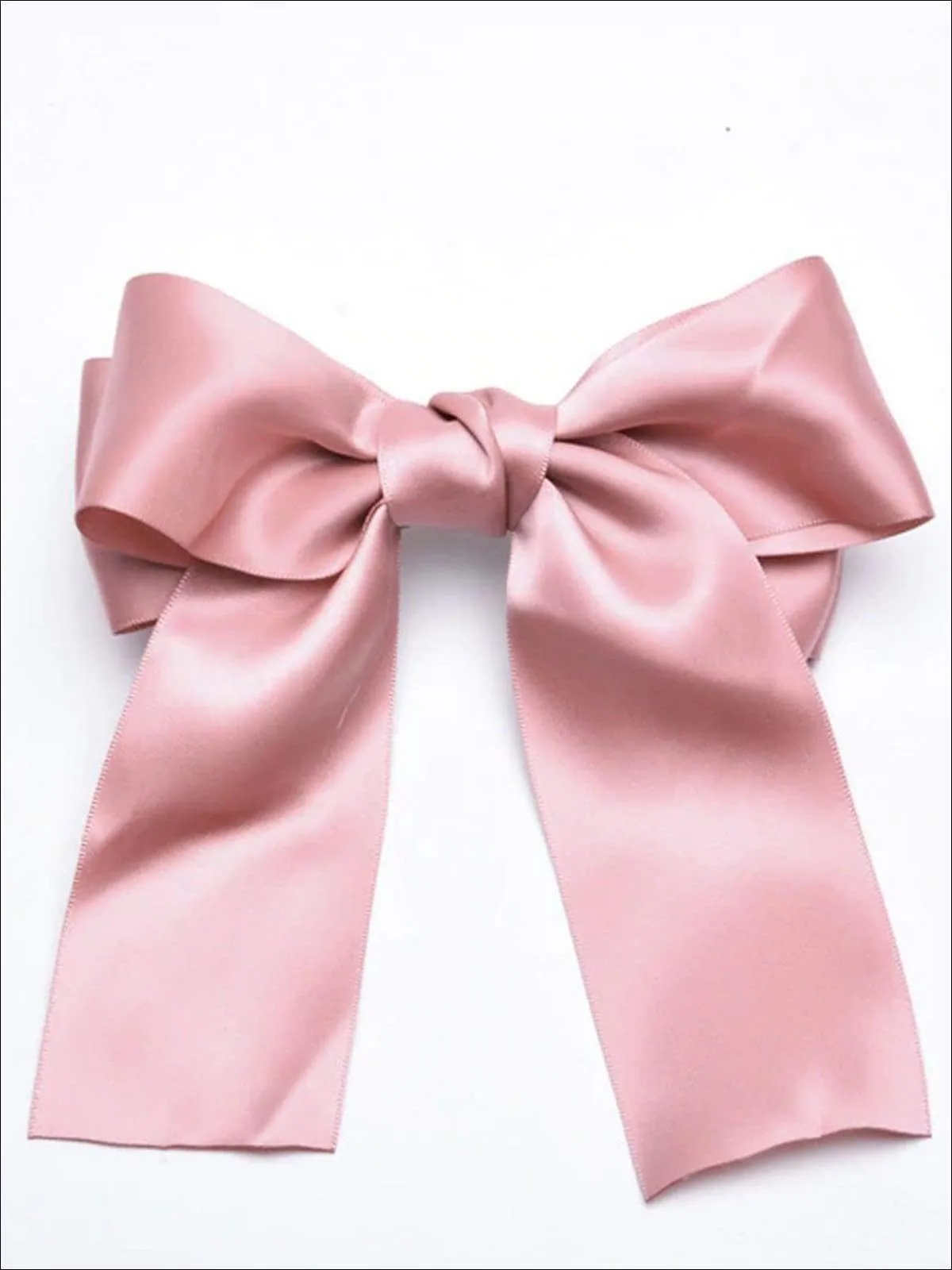 Girls Satin Large Bow Hair Clip
