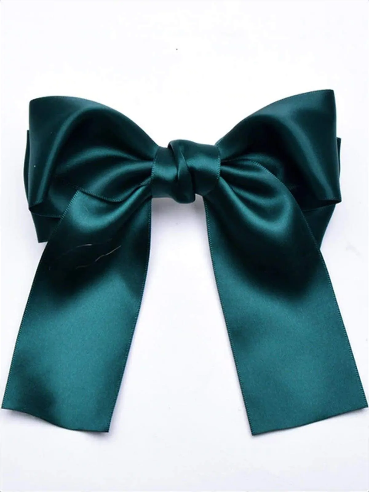 Girls Satin Large Bow Hair Clip