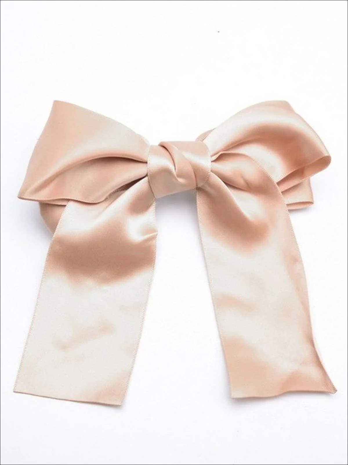 Girls Satin Large Bow Hair Clip