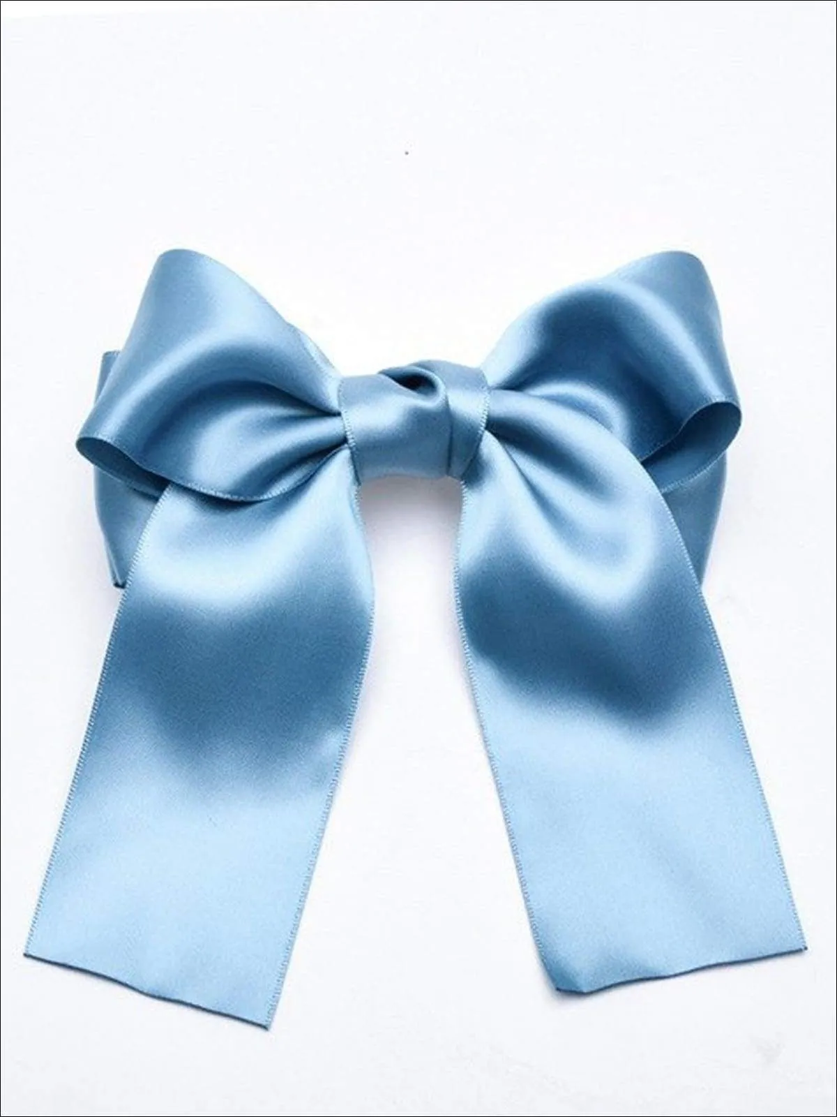Girls Satin Large Bow Hair Clip