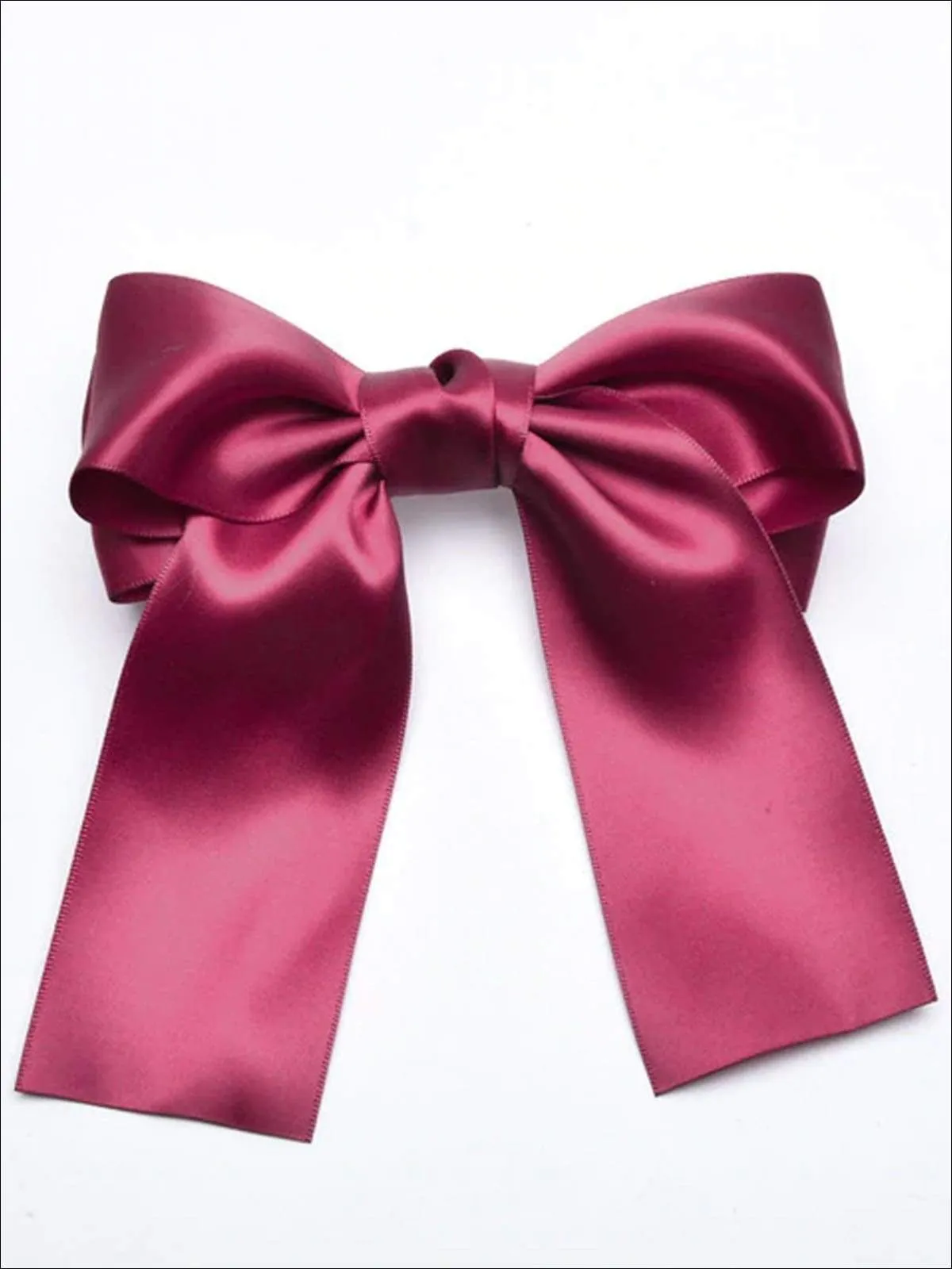 Girls Satin Large Bow Hair Clip