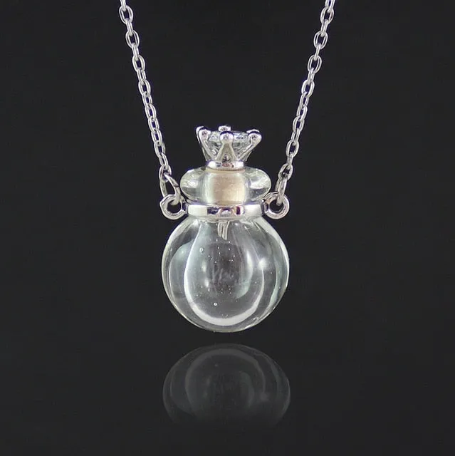 Glass Memorial Urn Pendant