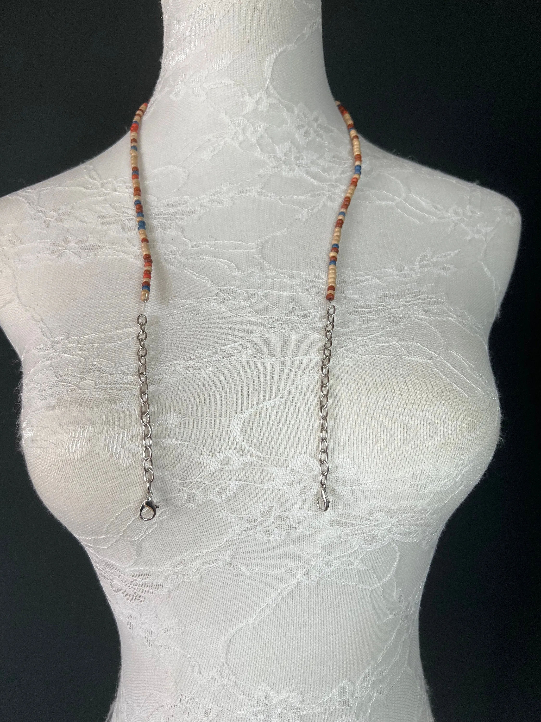 Glasses chain, Spectacles Chain, Boho Beaded glasses chain, silver, gold, men’s, ladies, children’s, handmade