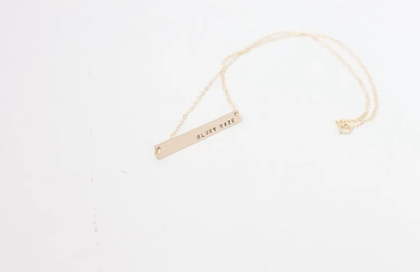 Glory Daze Bar Necklace