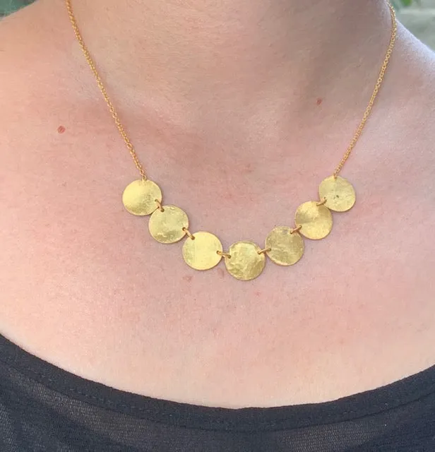 Gold Disc Necklace