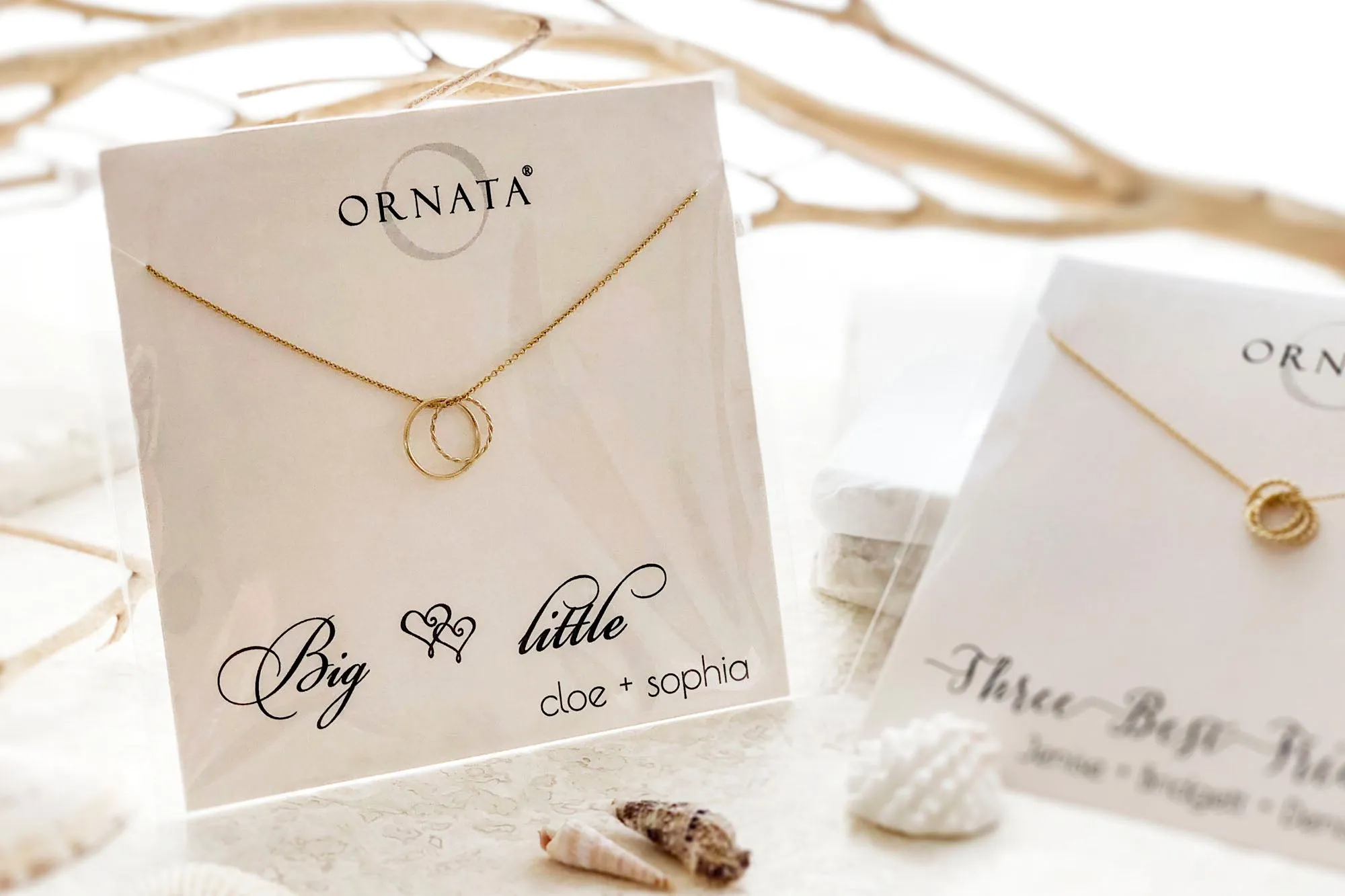 Gold Filled “Mother of Two” Necklace | One Adult & Two Children