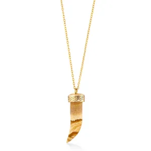 GOLD HORN PENDANT  NECKLACES #HNN86230-1 (SB15)