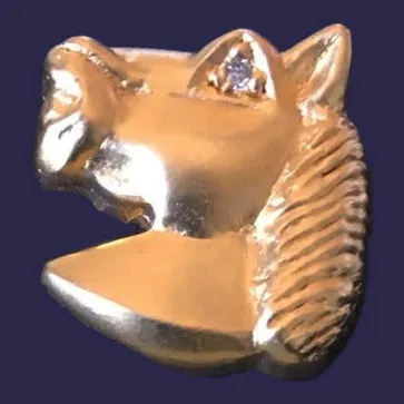 Gold Horse Cufflinks with Diamond Accents