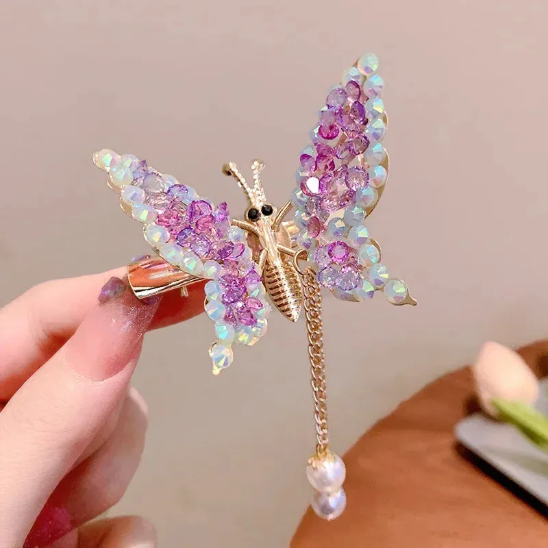 Golden Butterfly Hairpin Vintage Charm