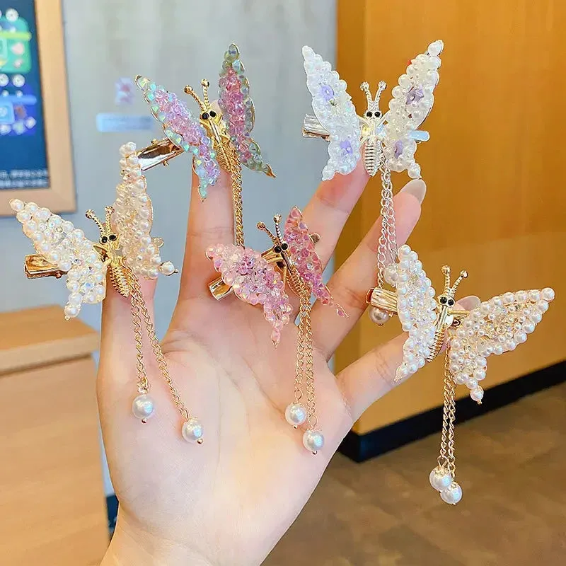 Golden Butterfly Hairpin Vintage Charm