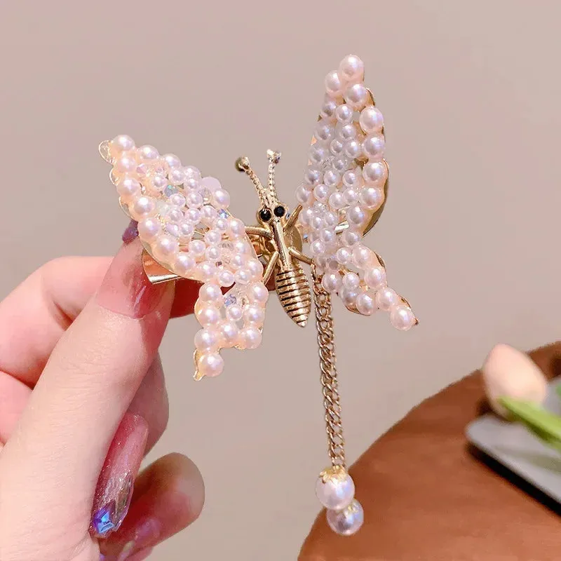 Golden Butterfly Hairpin Vintage Charm