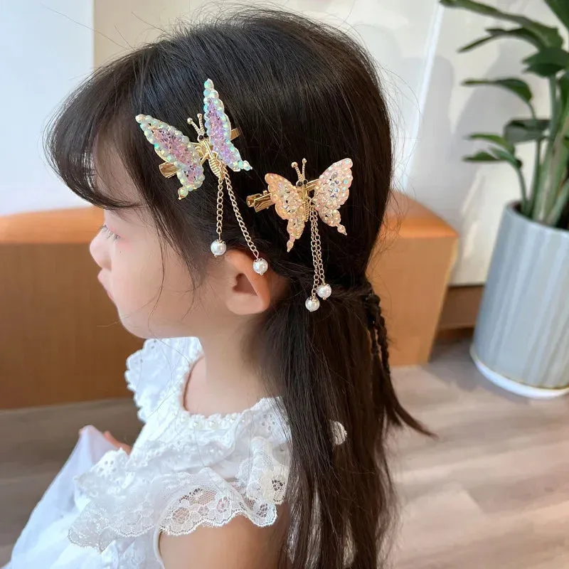 Golden Butterfly Hairpin Vintage Charm