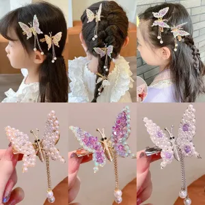 Golden Butterfly Hairpin Vintage Charm