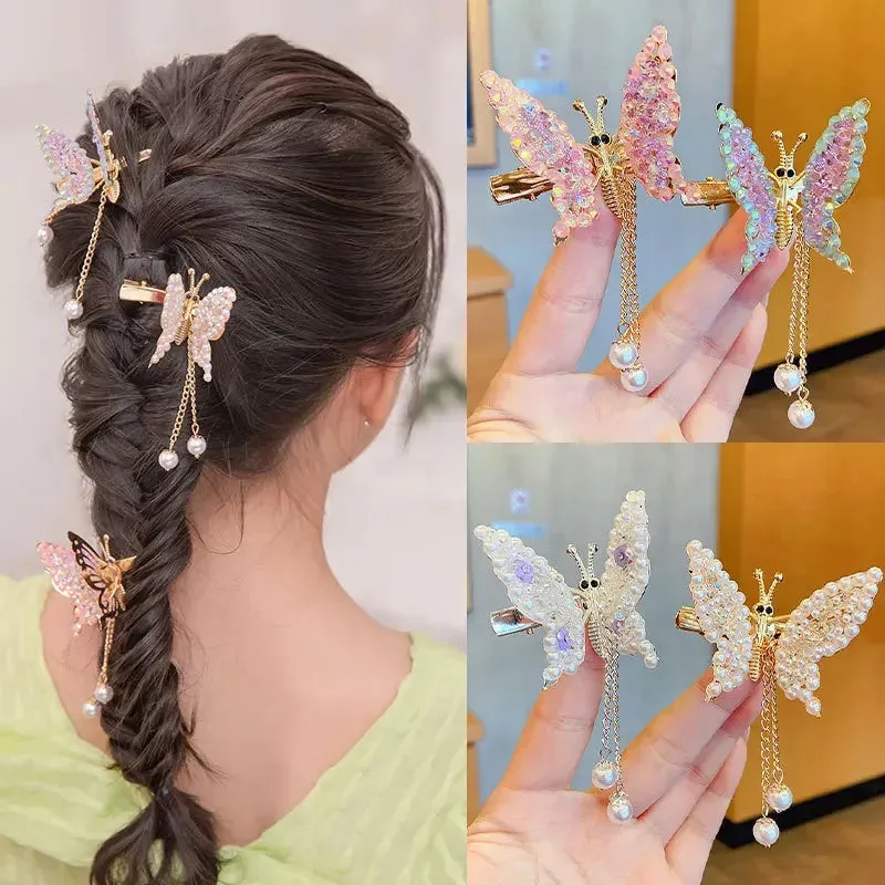 Golden Butterfly Hairpin Vintage Charm