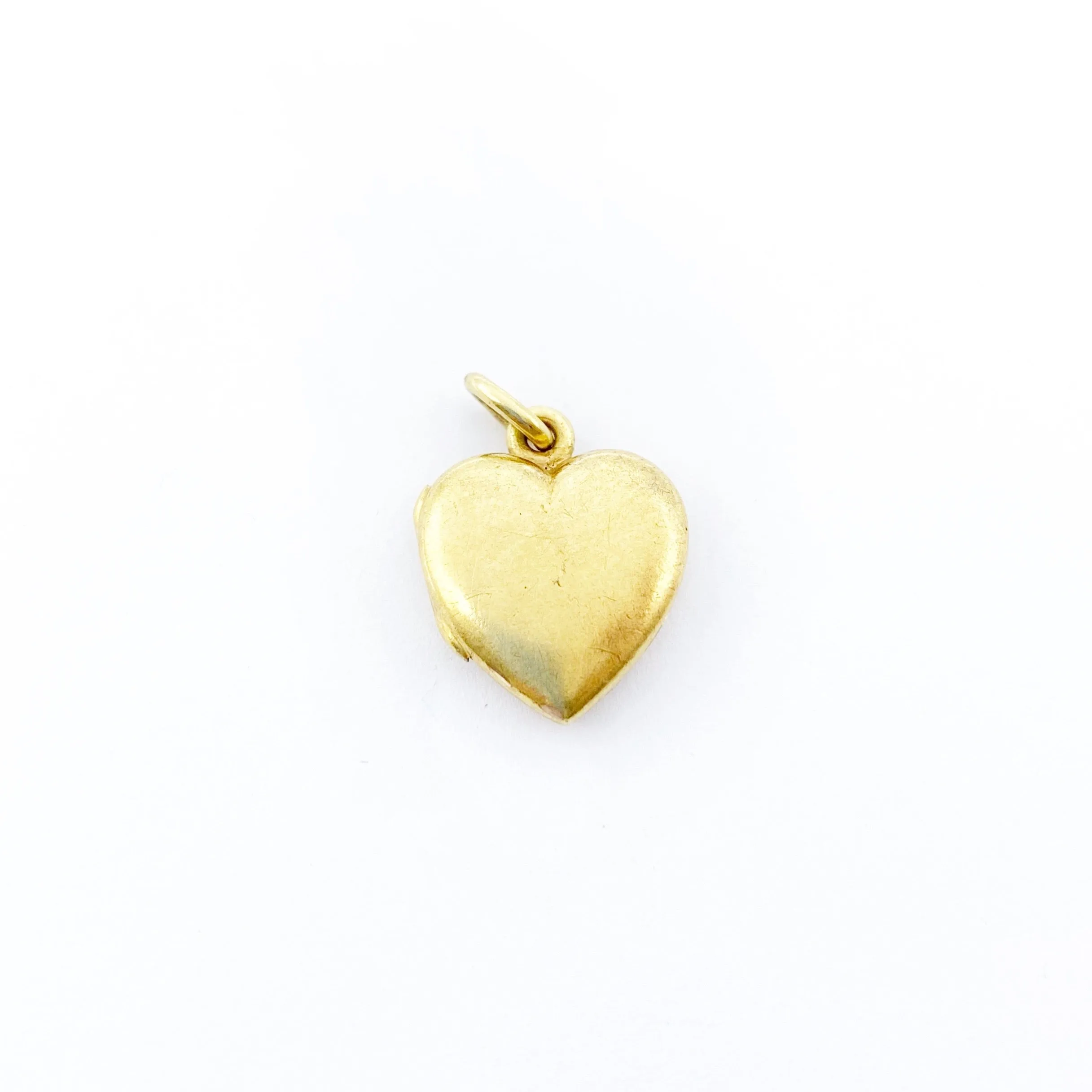 Golden Heart with a Diamond Clover