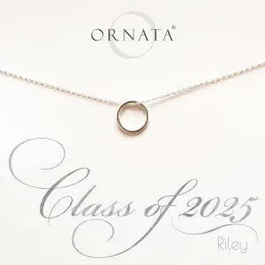 Graduation Gifts | Class of 2025 Necklace Sterling Silver - Personalized