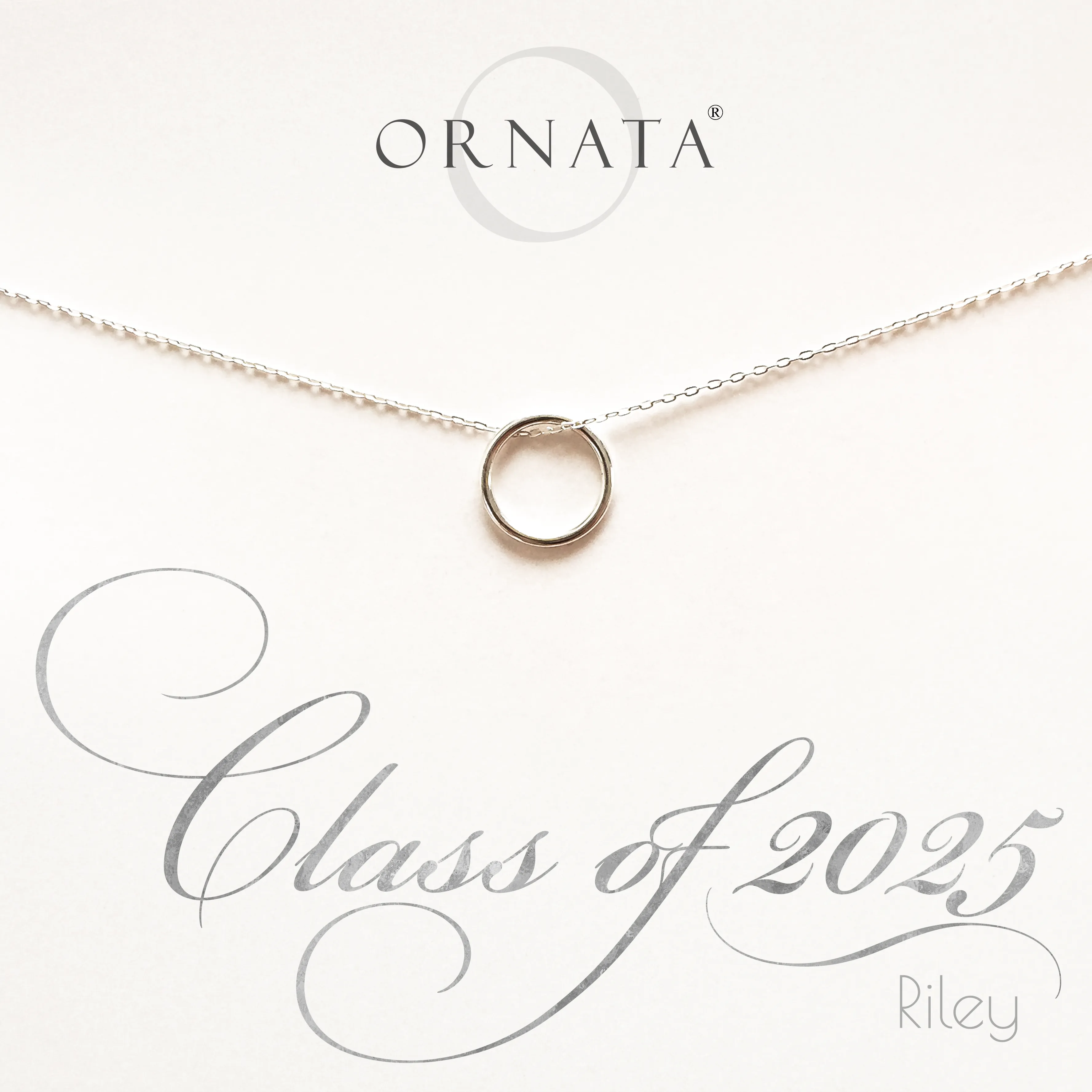 Graduation Gifts | Class of 2025 Necklace Sterling Silver - Personalized
