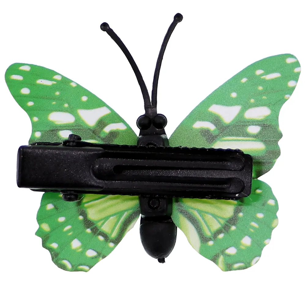 Green Butterfly Hair Clip