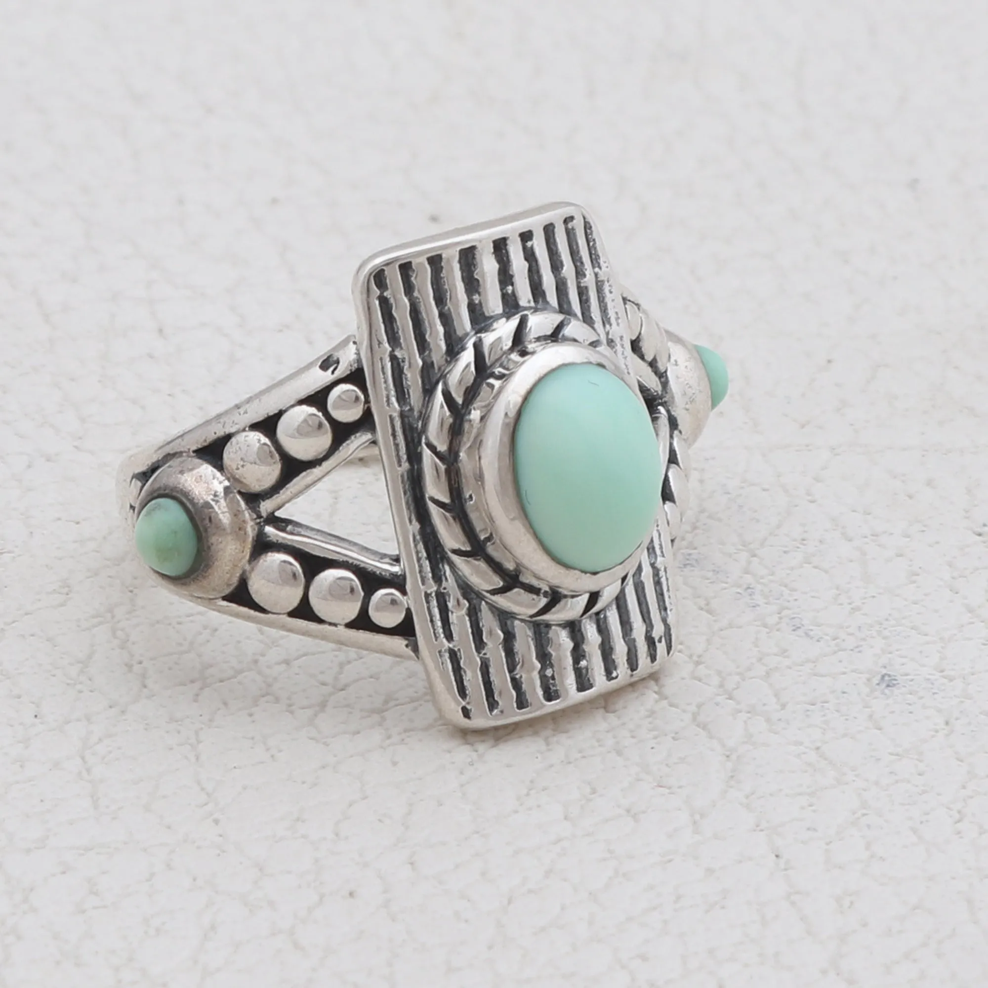 Green Opal Silver Jewelry Set