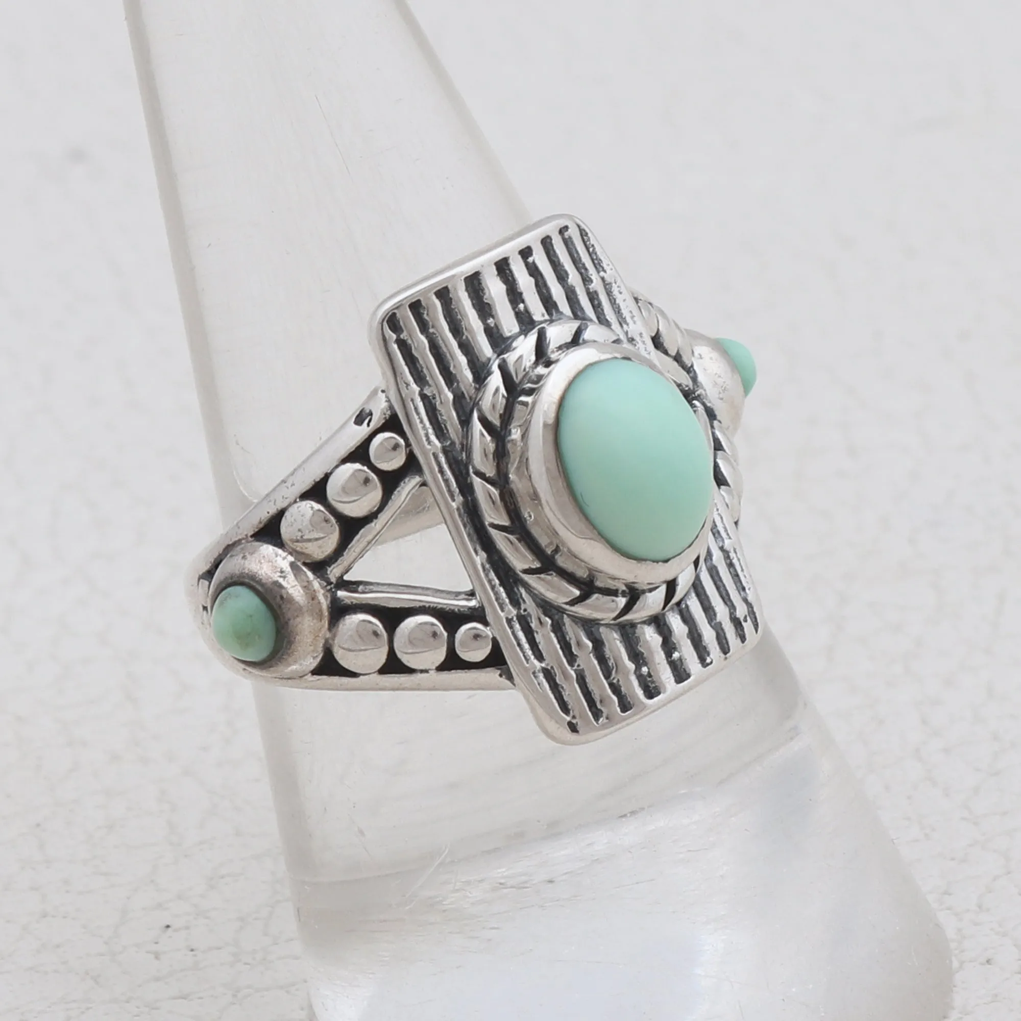 Green Opal Silver Jewelry Set
