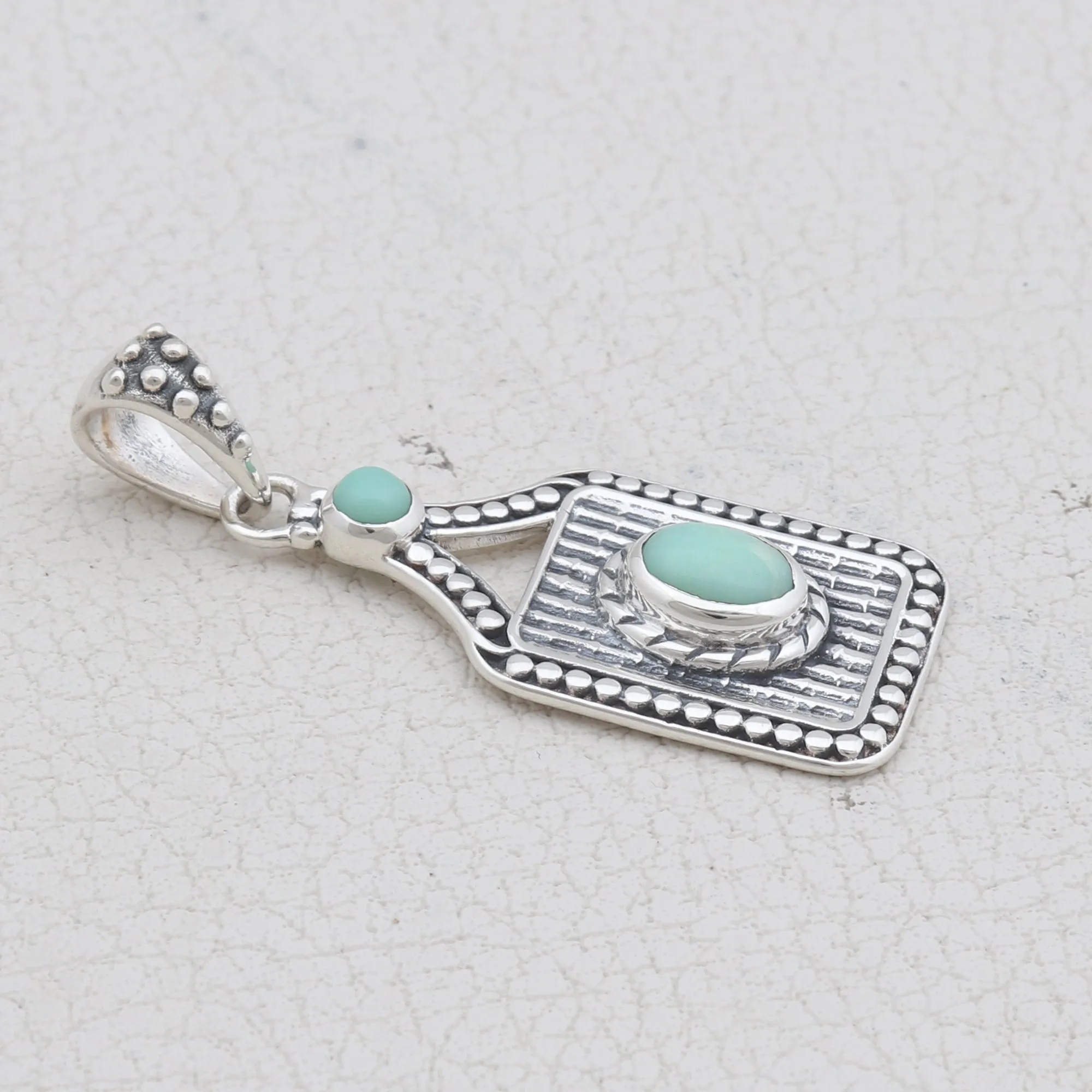 Green Opal Silver Jewelry Set