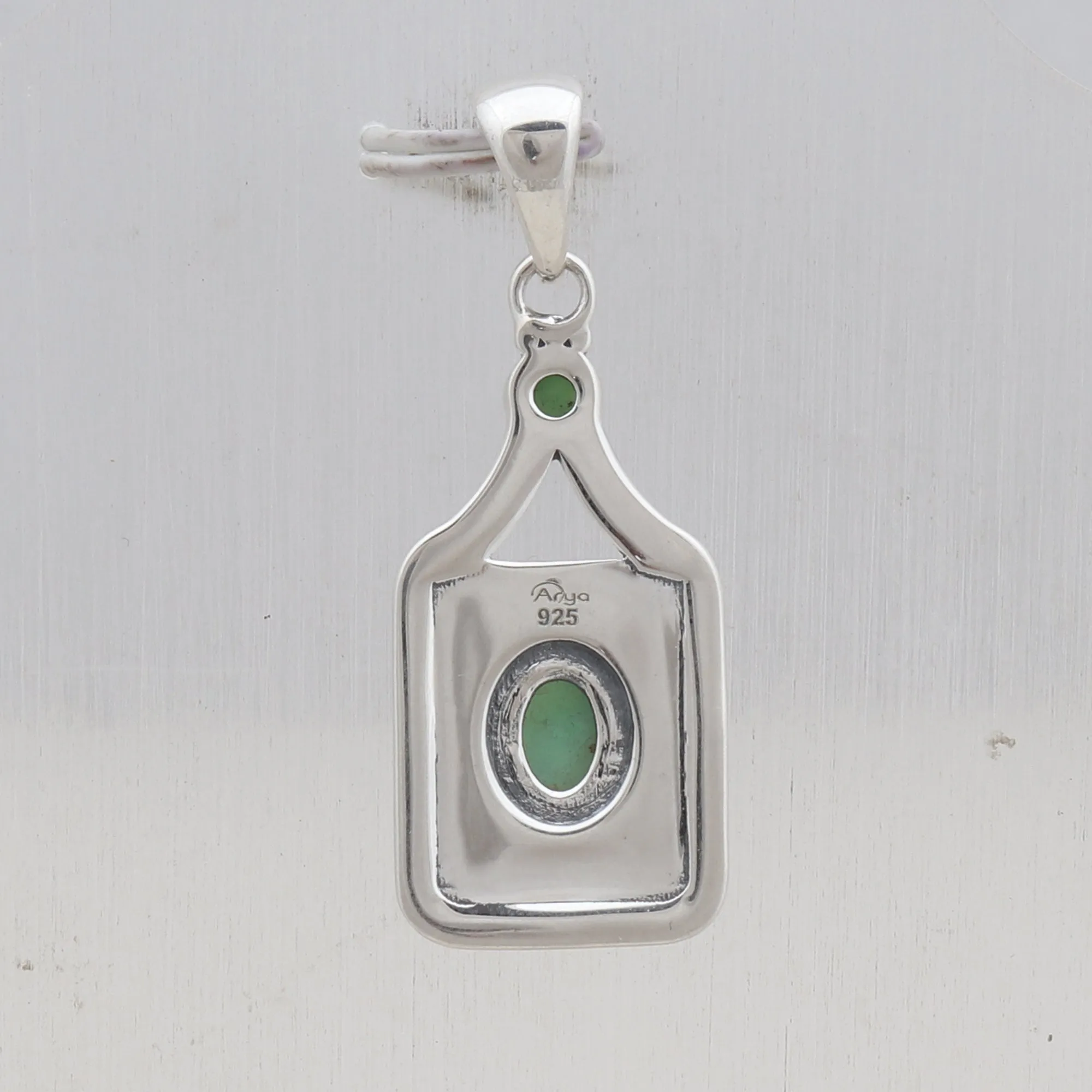 Green Opal Silver Jewelry Set