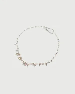 GREY WOLF HEART NECKLACE