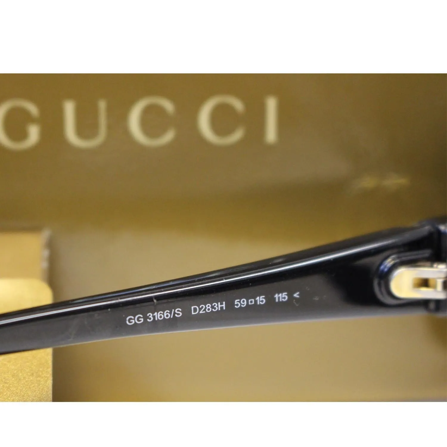 GUCCI GG Web Sunglasses 3166 Black