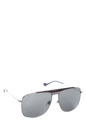 Gucci Gunmetal Aviator Sunglasses