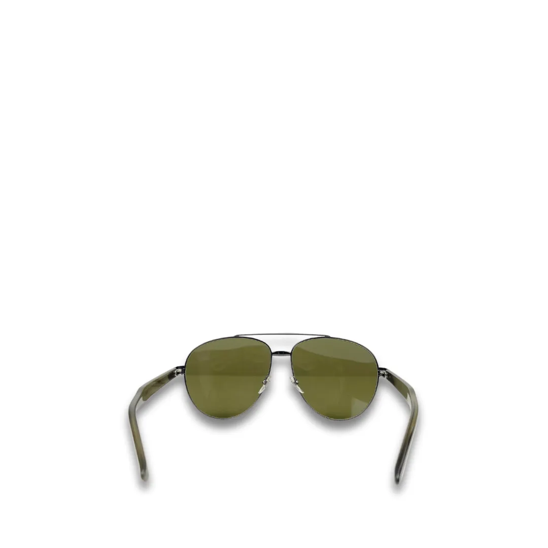 Gucci Khaki Aviator Sunglasses